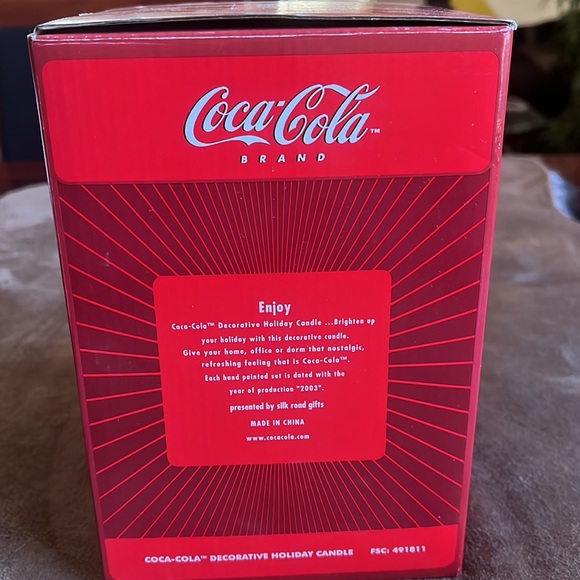 Coca-Cola 2003 Decorative Holiday Candle **NEW IN BOX** - Picture 4 of 12